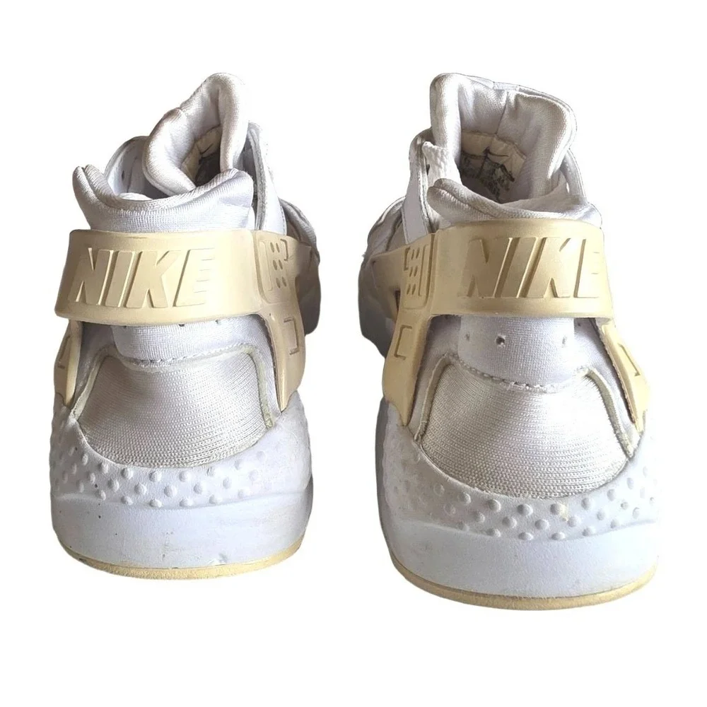 Nike Air Huarache Run GS White Sneakers 654275-110 Size‎ 6.5Y Womens 8